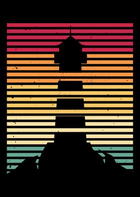 Retro Vintage Lighthouse