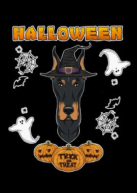 Happy Halloween Doberman