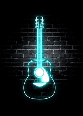 Guitar Neon Music