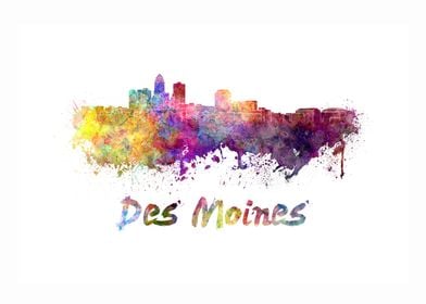 Des moines skyline