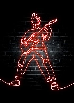 Guitar Neon Music