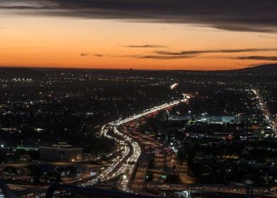 Los Angeles At Dusk