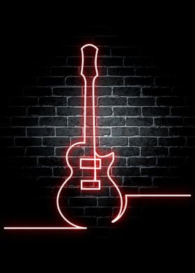 Guitar Neon Music