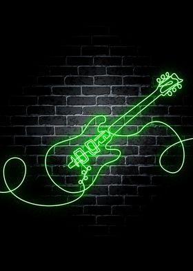 Guitar Neon Music