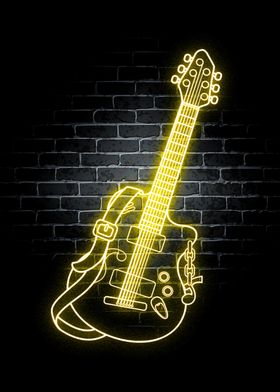 Guitar Neon Music