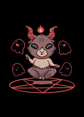 Cute Baphomet Goat Satanic