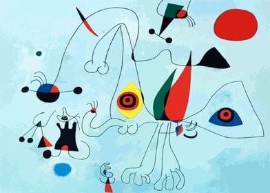 JOAN MIRO ABSTRACT PAINT