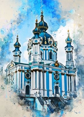 Watercolor Kiev