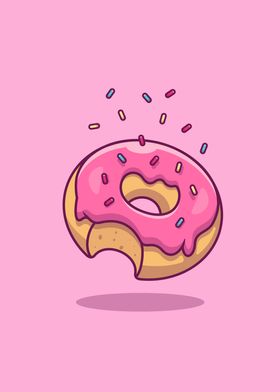 Weirdcore Kawaii Donut' Poster, picture, metal print, paint by  AestheticAlex