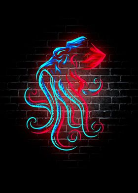 OCTOPUS Animal Neon