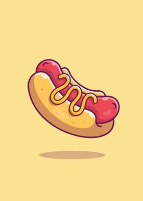 Hotdog Cartoon 