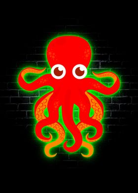 OCTOPUS Animal Neon