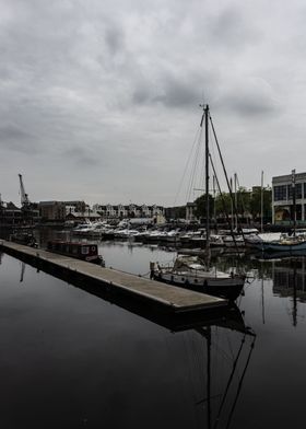 Docked in the harbour