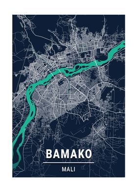City Map Bamako Mali