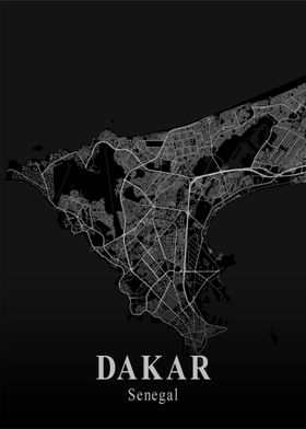 Darak City Map Dark