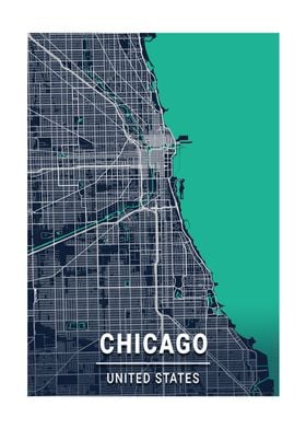 City Map Chicago US