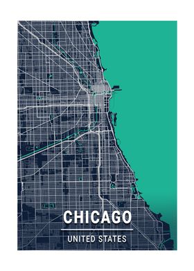 City Map Chicago US