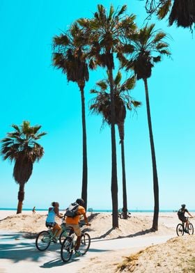 Bikers in Venice Beach