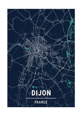 City Map Dijon France