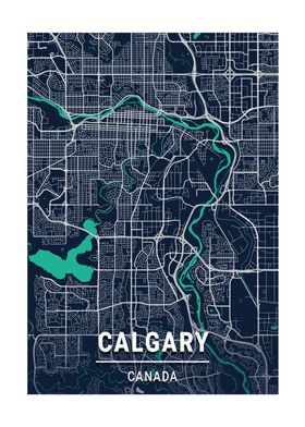 City Map Calgary Canada
