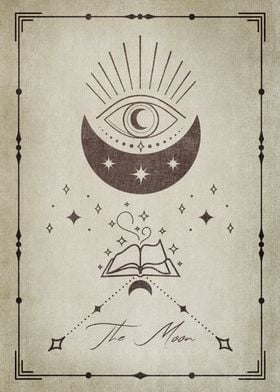 The Moon Tarot Card