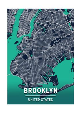 Brooklyn New York City Map