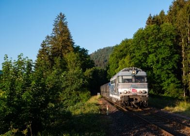 French Diesel in sunrise