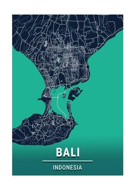 City Map Bali Indonesia