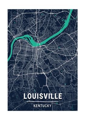 City Map Lousville
