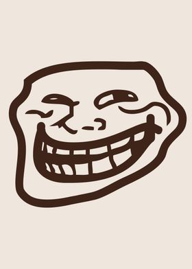 Top LEL Troll Face Poster for Sale by lolhammer