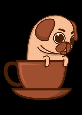 Pug Lover Puppy In A Mug