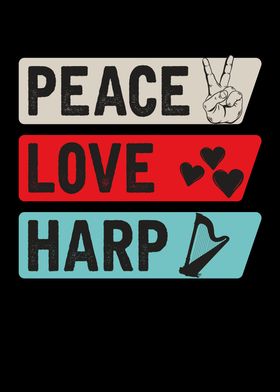 Peace Love Harp