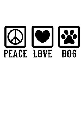 Dog Owner Peace Love Dog