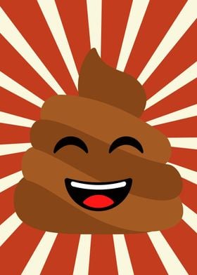 happy poop emoji