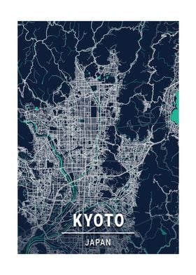 City Map Kyoto Japan