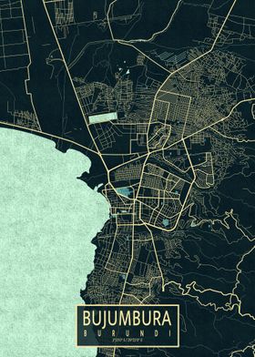 Bujumbura City Map Summer