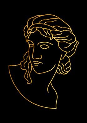 Greek Sculpture Gold 3