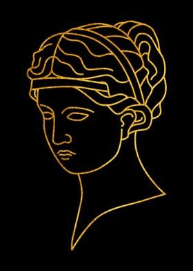 Greek Sculpture Gold 1