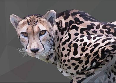 Low Poly King Cheetah