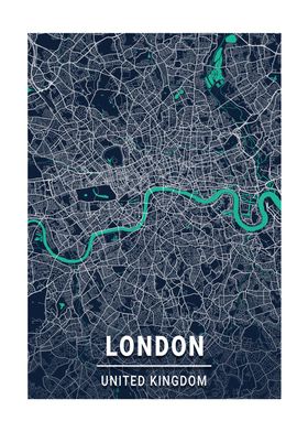 City Map London UK