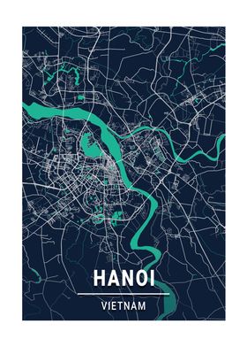 City Map Hanoi Vietnam