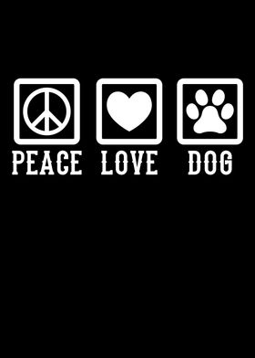 Dog Owner Peace Love Dog