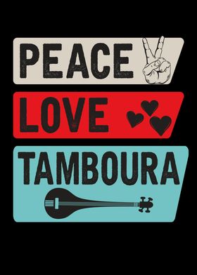 Peace Love Tamboura