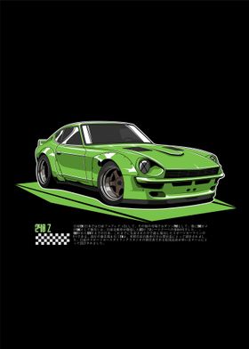 Nissan 240Z Fairlady Green