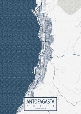 Antofagasta Map Coastal