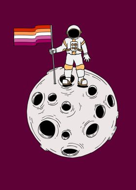 Lesbian Astronaut Flag