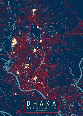 Dhaka City Map Hope