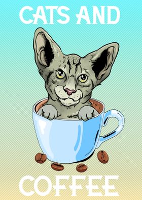 Devon Rex Cat Coffee