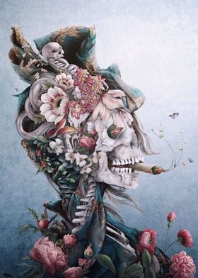 Floral Skull II