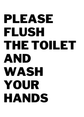 Flush the Toilet